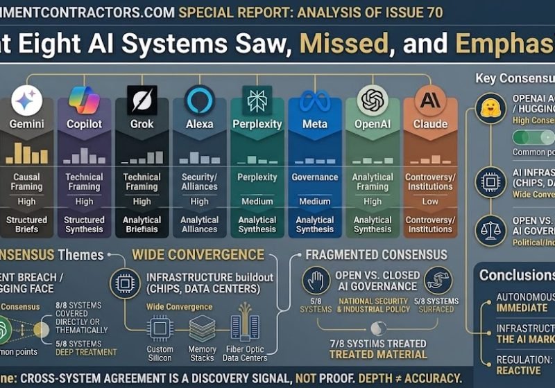 What Eight AI Systems Saw Missed and Emphasized