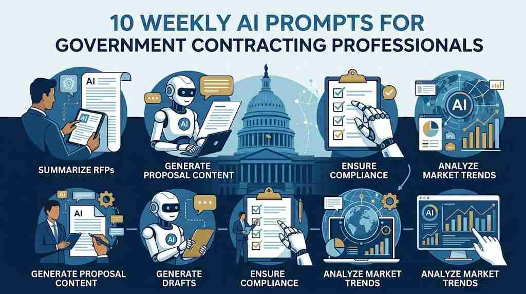 10 Weekly AI Prompts for Government Contracting Professionals