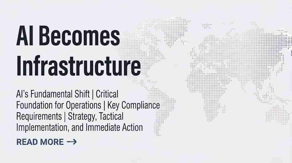 AI Becomes Infrastructure