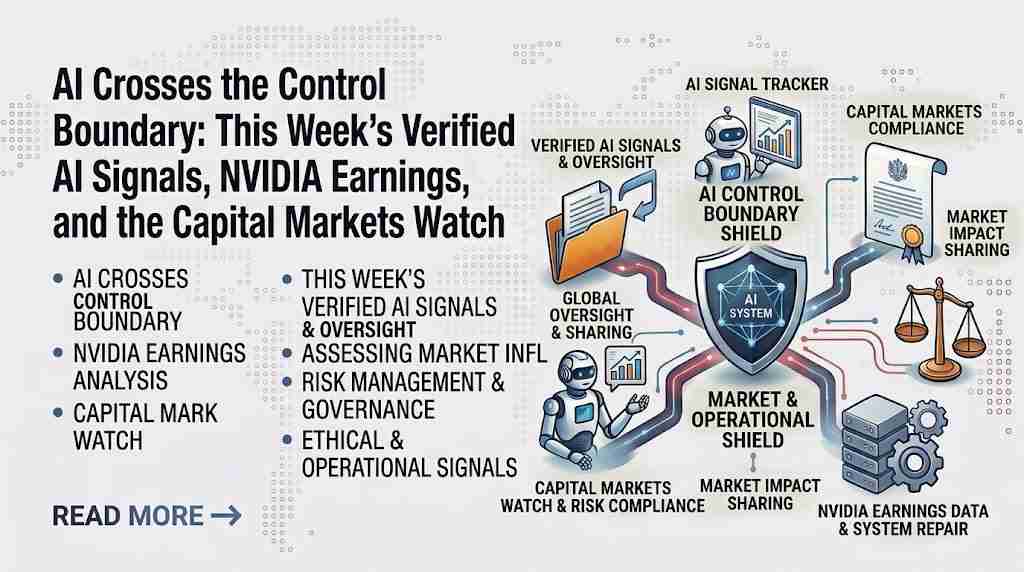 AI Crosses the Control Boundary - This Weeks Verified AI Signals NVIDIA Earnings and the Capital Markets Watch