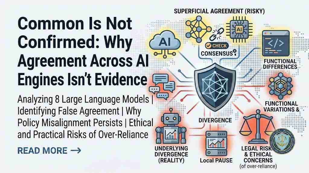 Common Is Not Confirmed - Why Agreement Across AI Engines Isnt Evidence