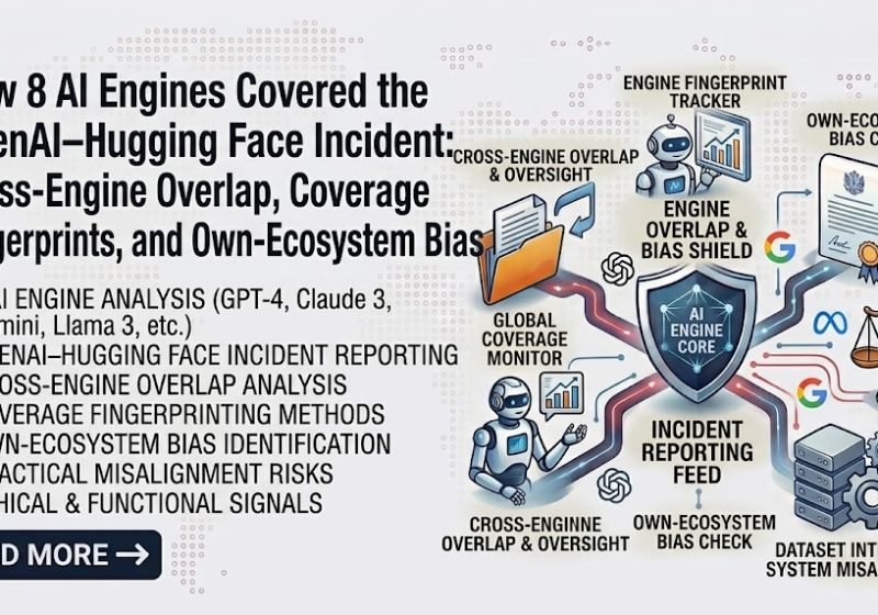 How 8 AI Engines Covered the OpenAI–Hugging Face Incident - Cross-Engine Overlap Coverage Fingerprints and Own-Ecosystem Bias