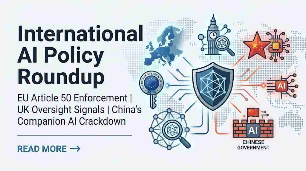 International AI Policy Roundup - August 14 2026