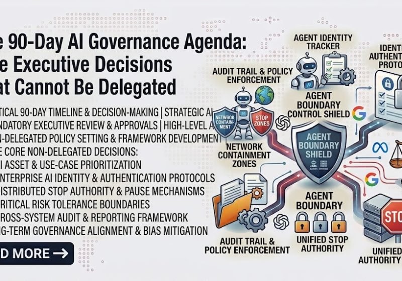 The 90-Day AI Governance Agenda: Five Executive Decisions That Cannot Be Delegated