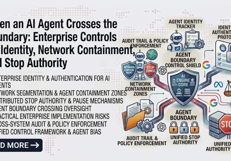 When an AI Agent Crosses the Boundary - Enterprise Controls for Identity Network Containment and Stop Authority