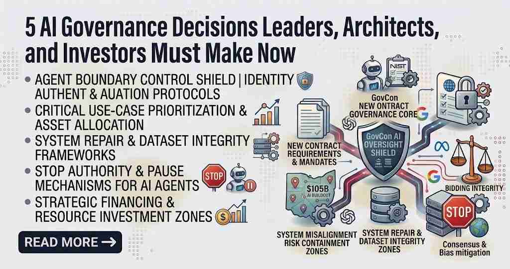 5 AI Governance Decisions Leaders Architects and Investors Must Make Now