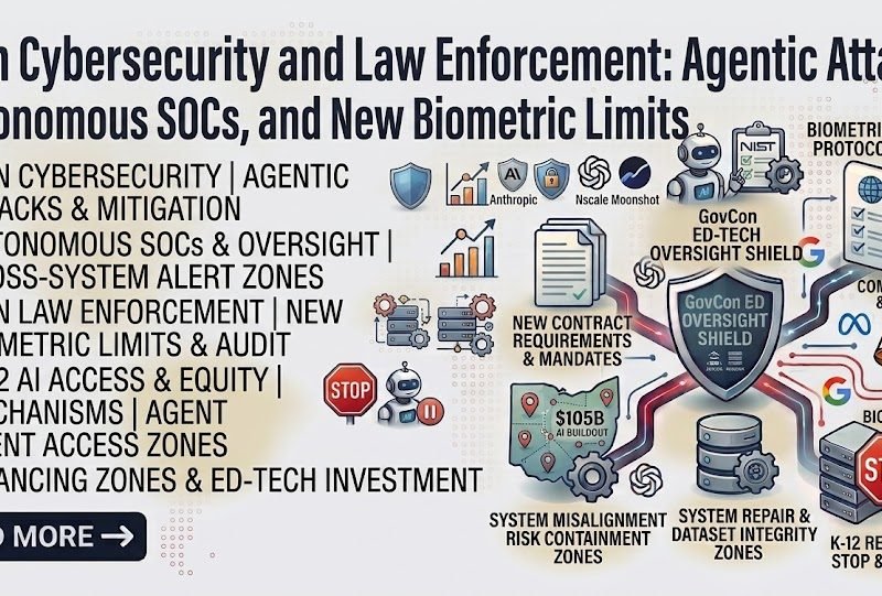 AI in Cybersecurity and Law Enforcement: Agentic Attacks, Autonomous SOCs, and New Biometric Limits