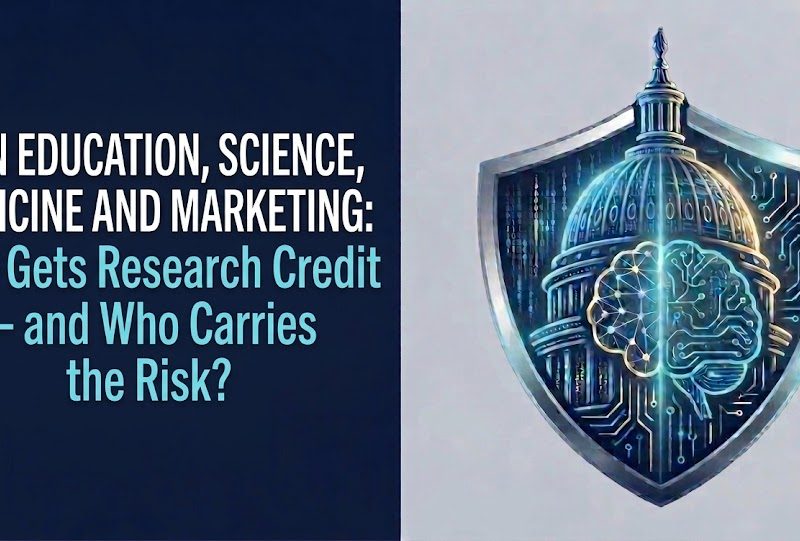 AI in Education, Science, Medicine and Marketing: Who Gets Research Credit — and Who Carries the Risk?