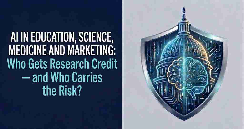 AI in Education, Science, Medicine and Marketing: Who Gets Research Credit — and Who Carries the Risk?