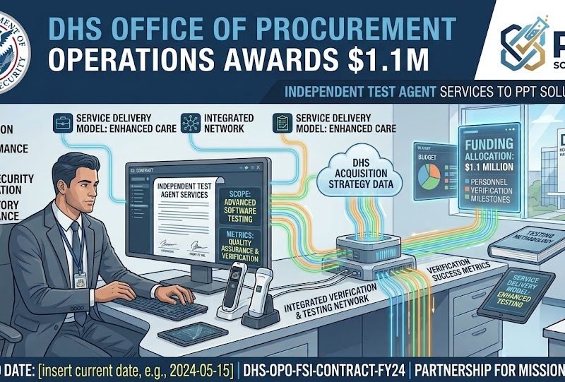 DHS Office of Procurement Operations awards 1-1M Independent Test Agent Services to PPT Solutions