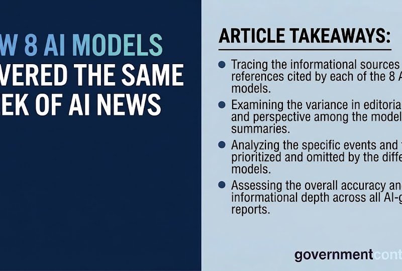 How 8 AI Models Covered the Same Week of AI News
