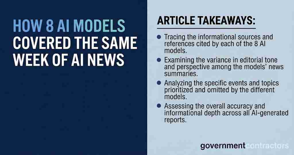 How 8 AI Models Covered the Same Week of AI News