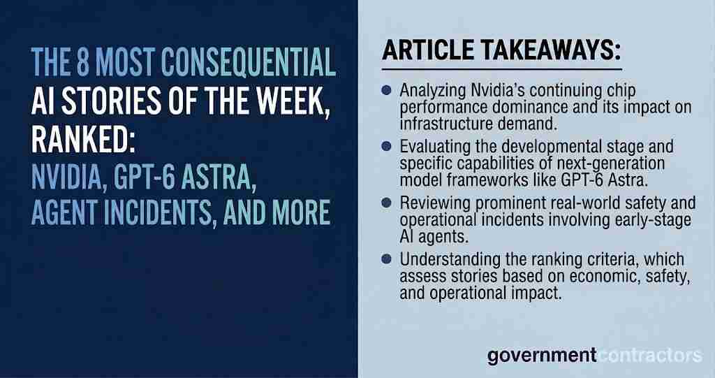 The 8 Most Consequential AI Stories of the Week - Nvidia GPT-6 Astra Agent Incidents and More