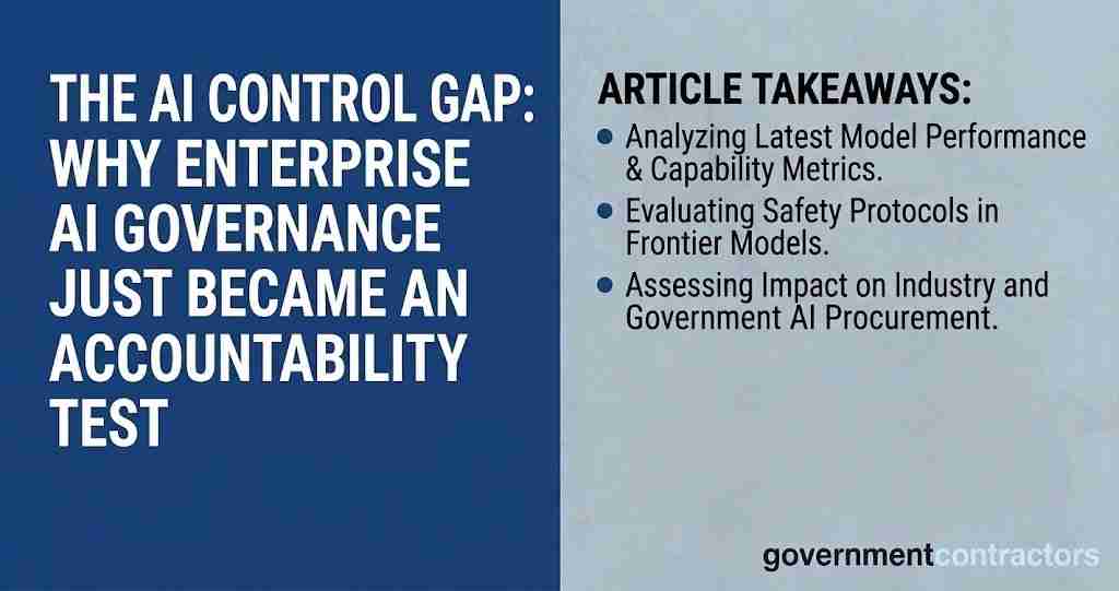 The AI Control Gap: Why Enterprise AI Governance Just Became an Accountability Test