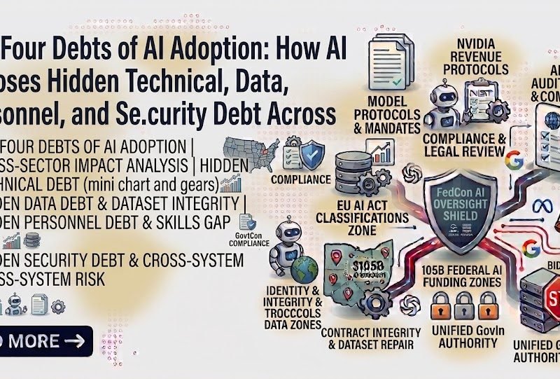The Four Debts of AI Adoption: How AI Exposes Hidden Technical, Data, Personnel, and Security Debt Across Sectors