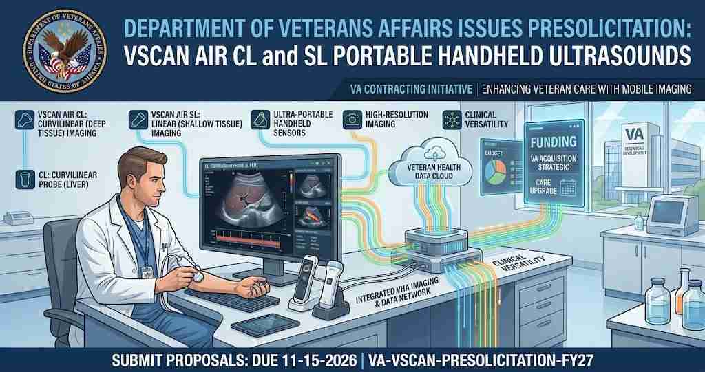 Veterans Affairs Issues Presolicitation for VSCAN AIR CL and SL Portable Handheld Ultrasounds