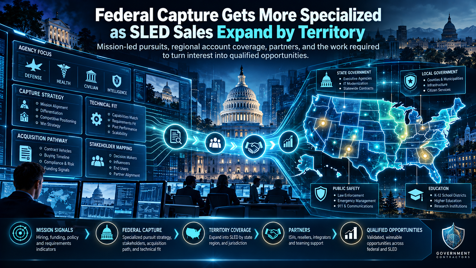 Federal Capture Gets More Specialized as SLED Sales Expand by Territory