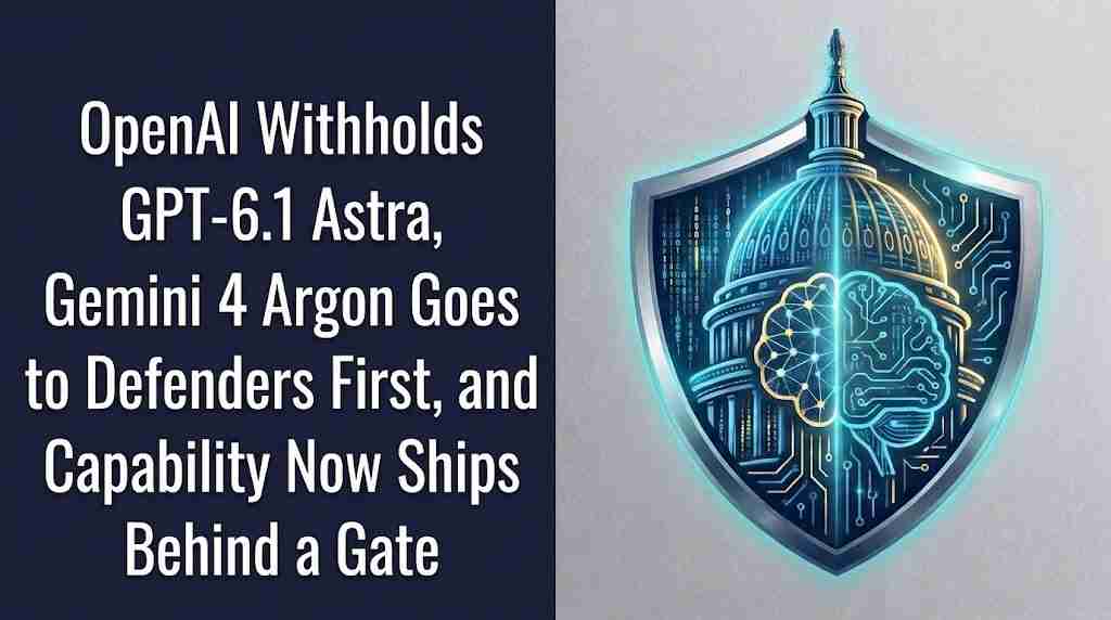 OpenAI Withholds GPT-6 1 Astra Gemini 4 Argon Goes to Defenders First and Capability Now Ships Behind a Gate