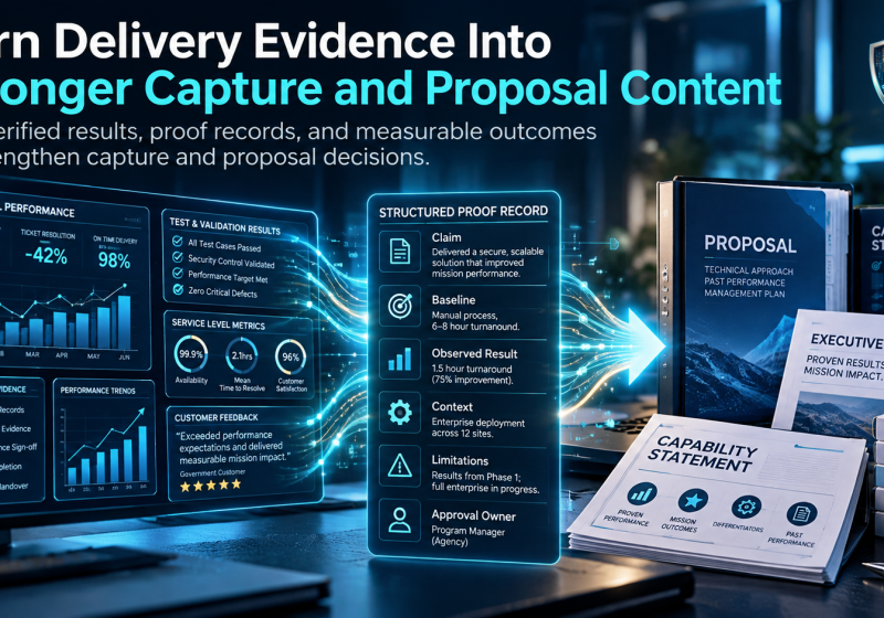 Turn Delivery Evidence Into Stronger Capture and Proposal Content